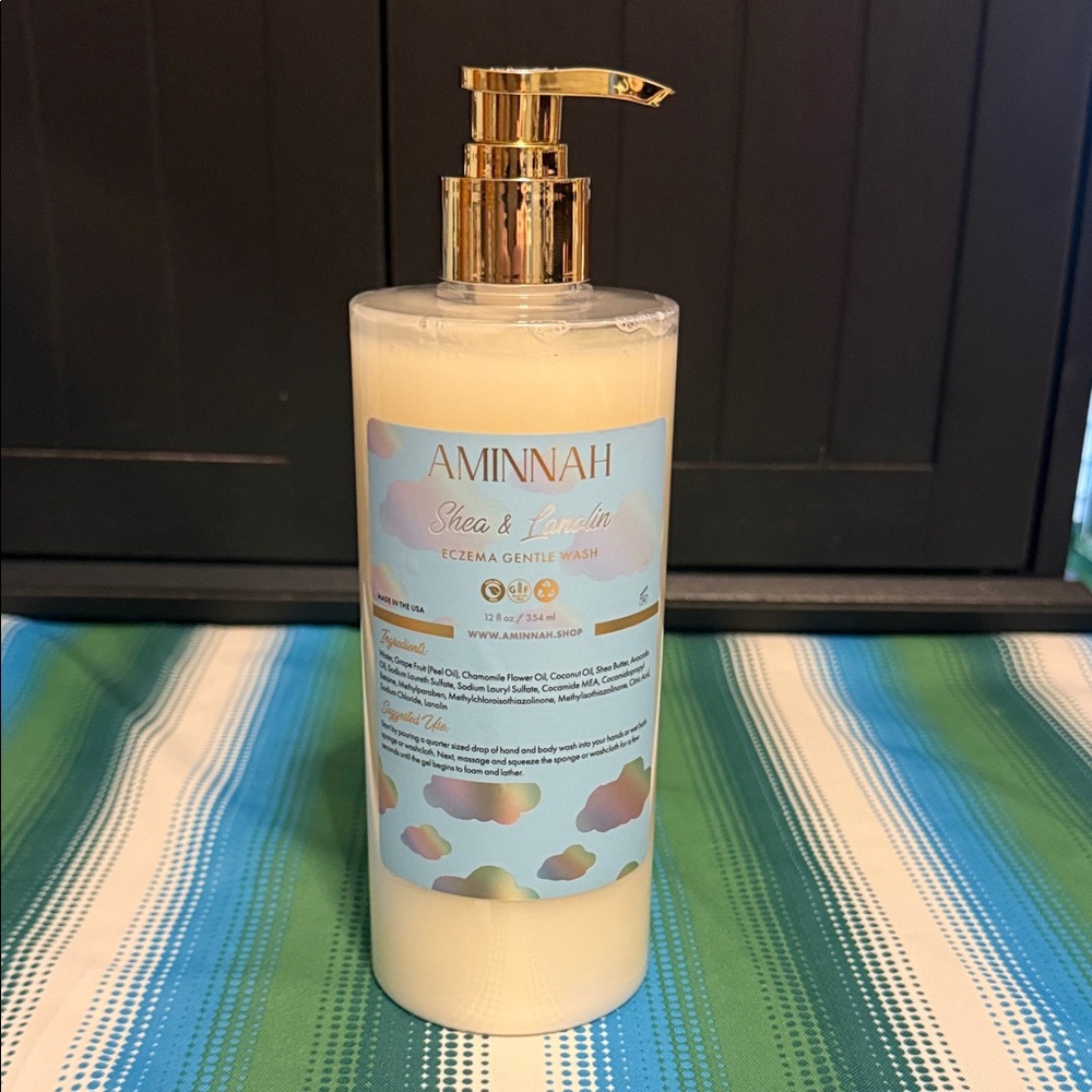 Aminnah Shea & Lanolin Eczema Gentle Wash — Cream